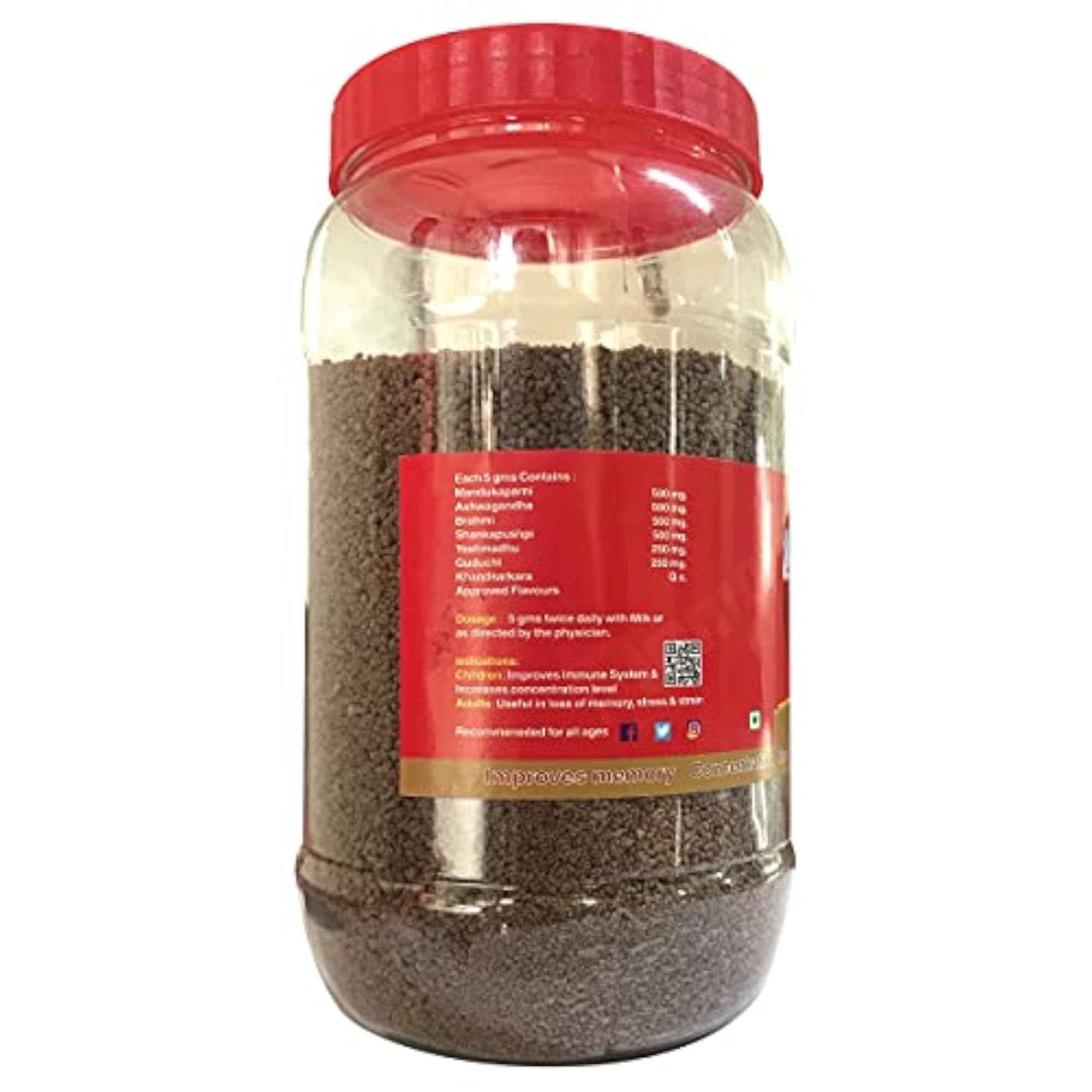 Jain Memovit Plus Brahmi Granules, Natural Memory Booster